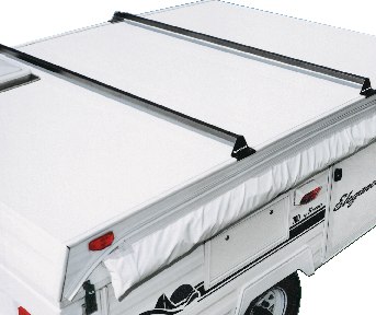 SportRack SR1020 Camp Trailer Roof Rack System, Black, 2-pc