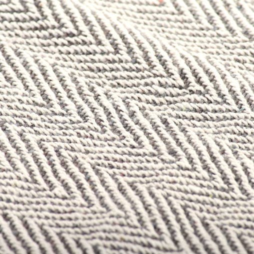 NNEVL Throw Cotton Herringbone 160x210 cm Grey
