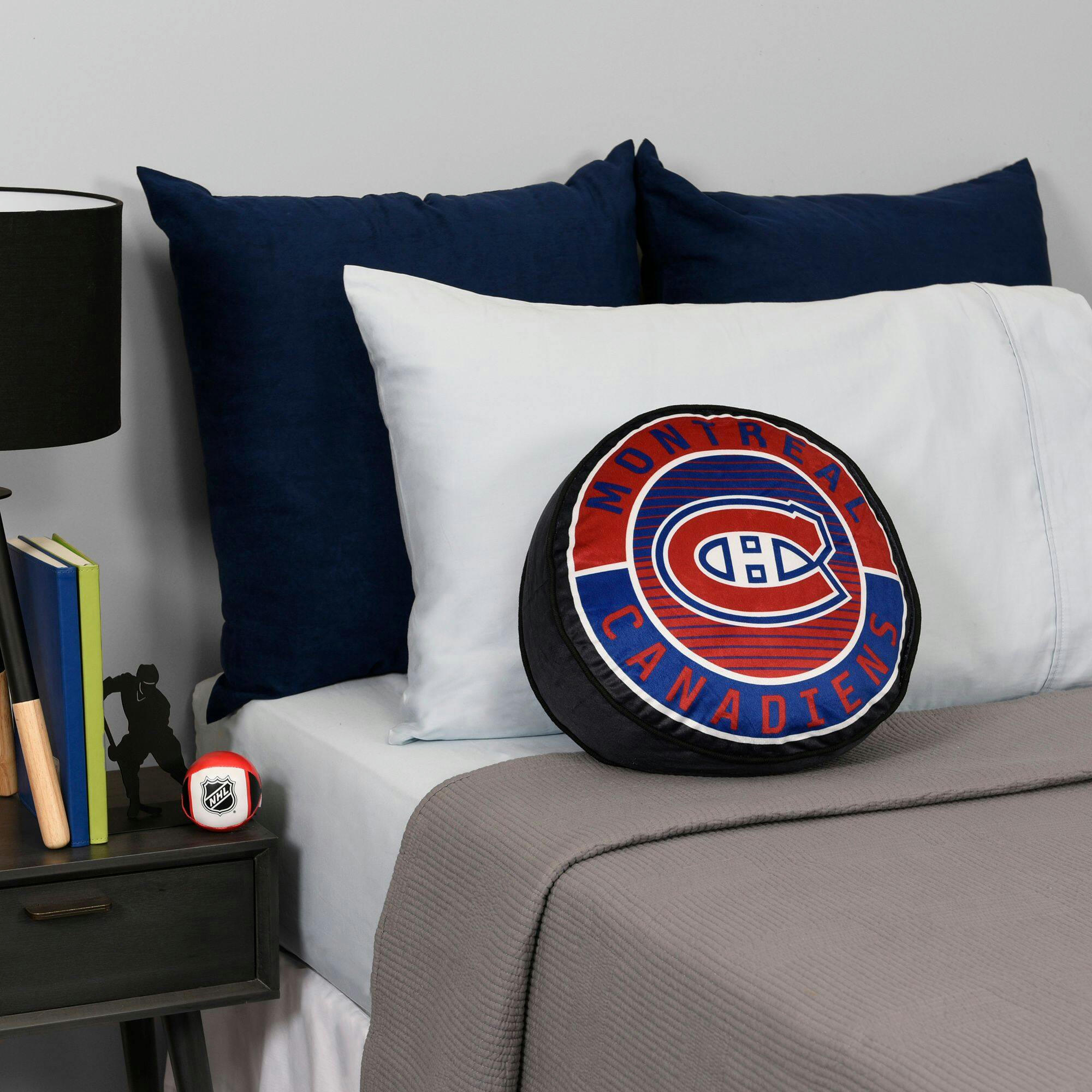 NHL Montreal Canadiens Hockey Puck Pillow Cushion