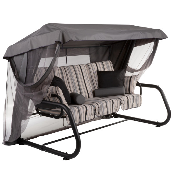 Huśtawka ogrodowa Venezia Lux Black Edition C024-06LB PATIO