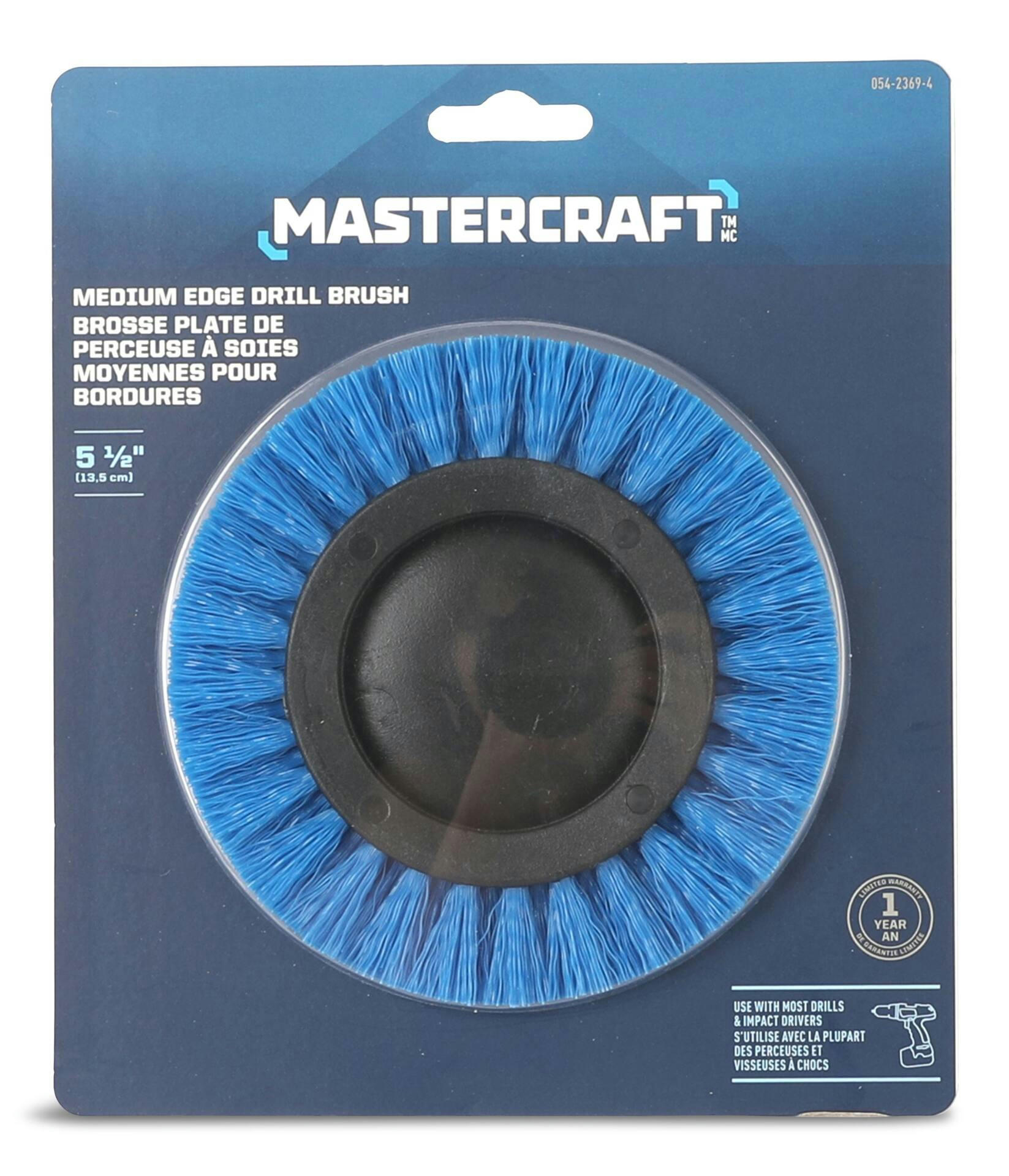 Mastercraft Impact-Ready Fan Drill Brush, Medium, 5.5-in