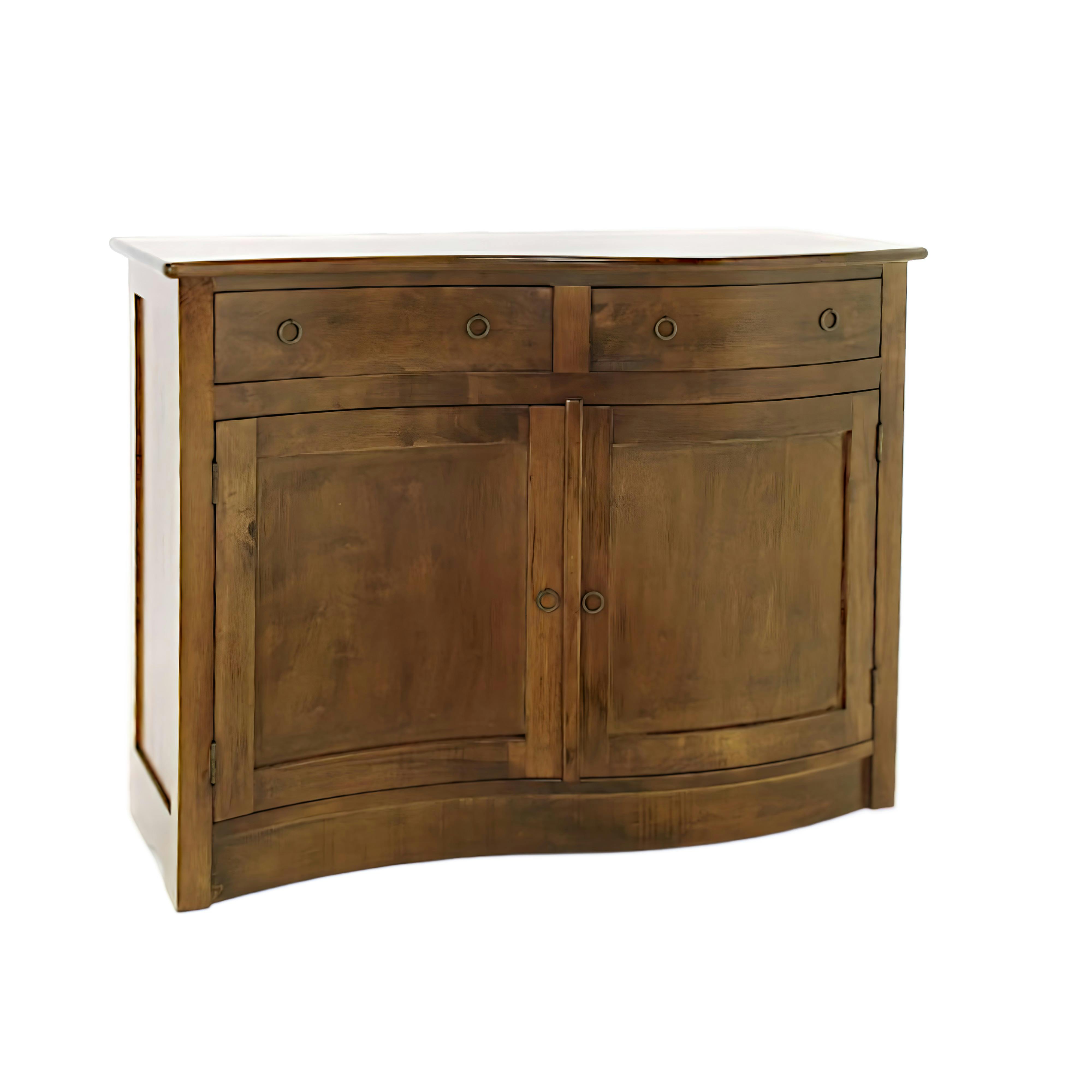 Buffet Vague Hévéa 2 portes, 2 tiroirs 110x45x85cm TRADITION