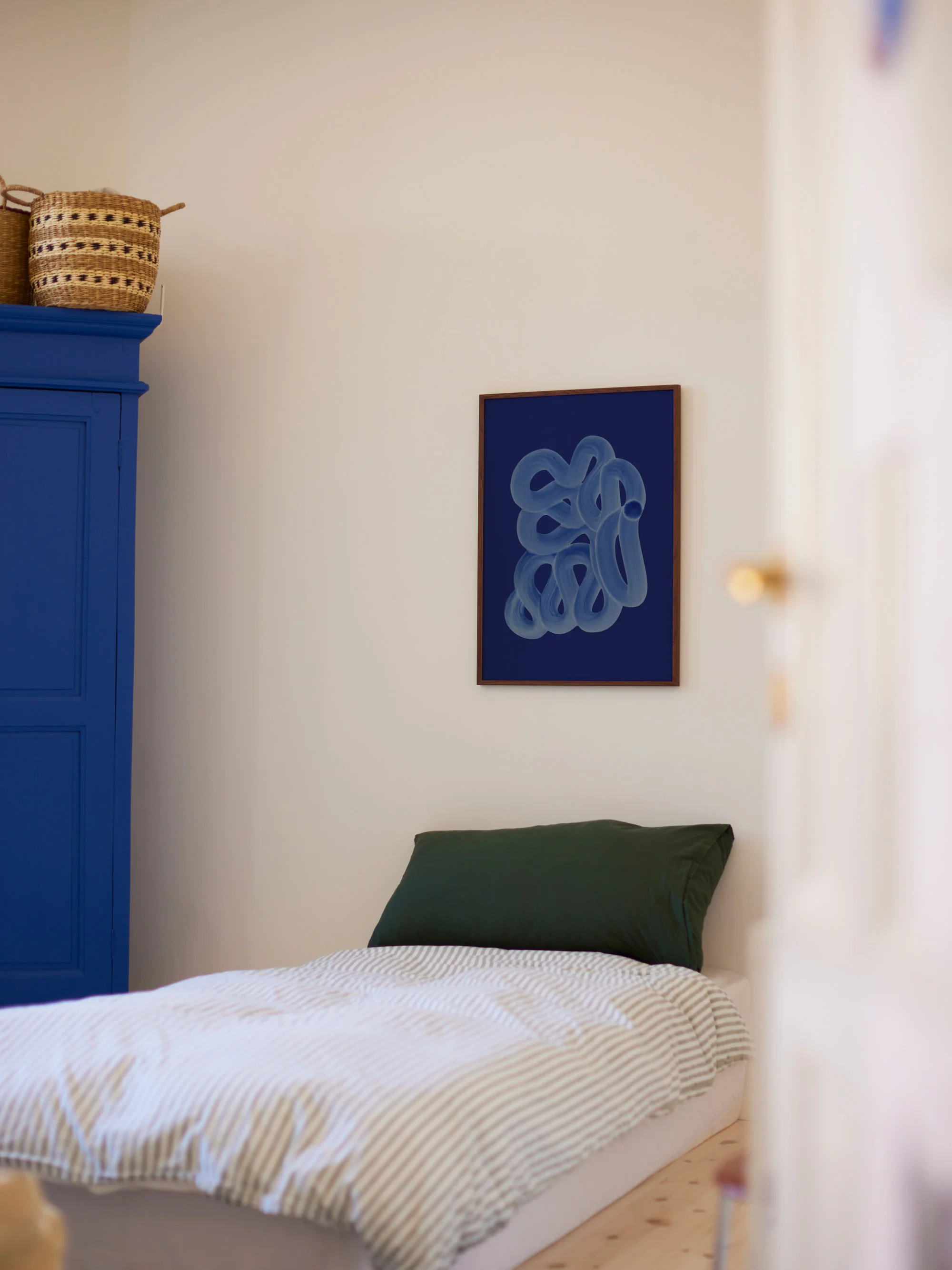 Poster Blue Brush
