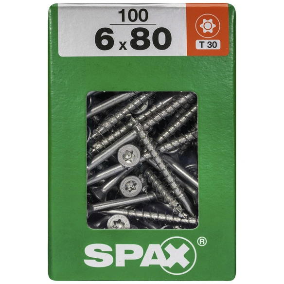 Universalschraube, 6 mm, Stahl, 100 Stk., TRX 6x80 XXL