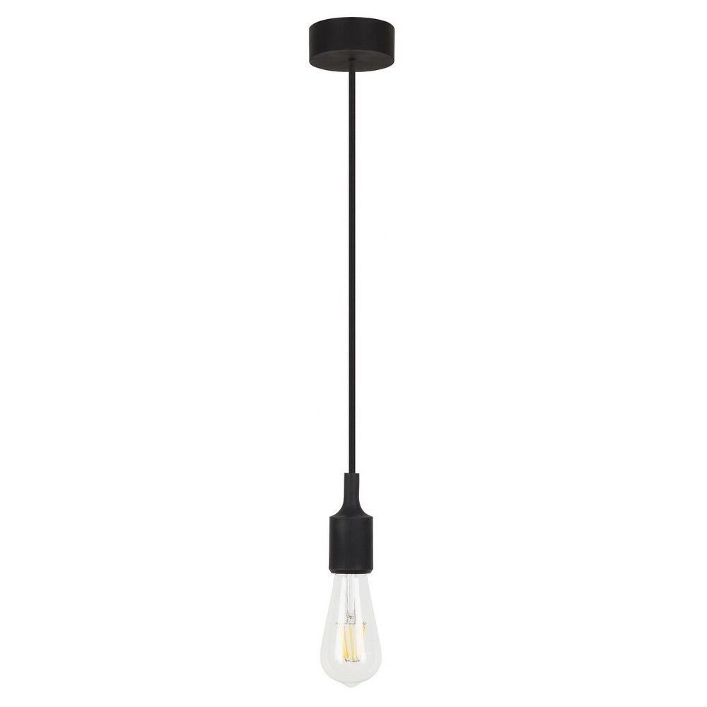 Lampa wisząca czarna Roxy 1xE27x60W wym: 150x8x8 cm Rabalux