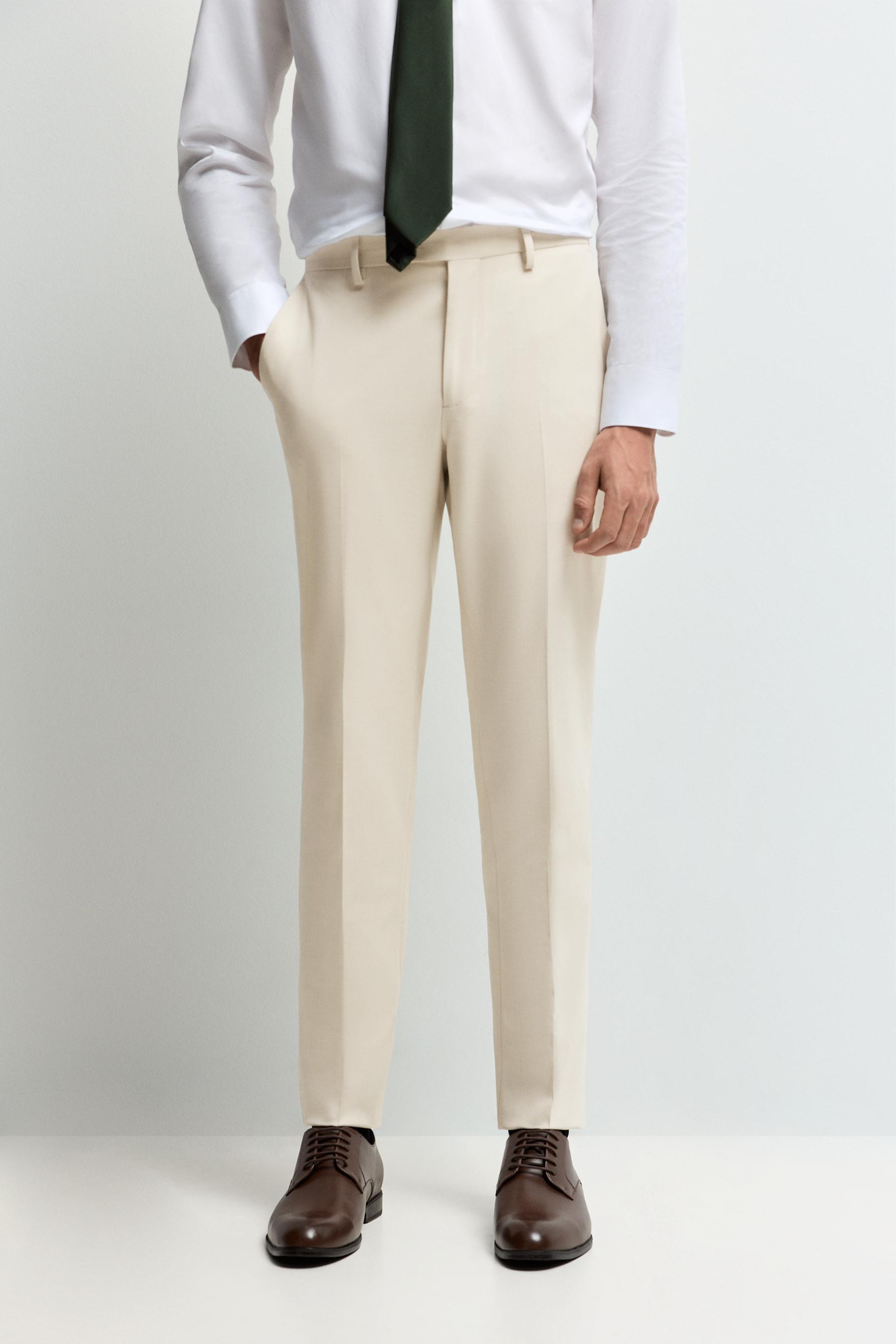 Pantalón traje slim fit