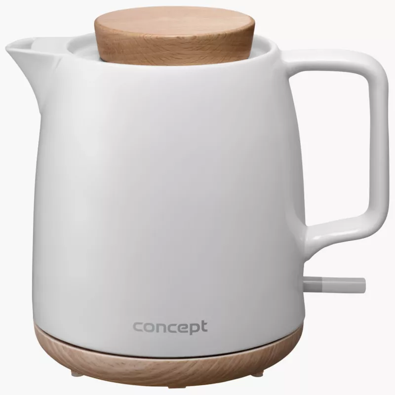 Czajnik elektryczny CONCEPT ELEGANT 1L ceramiczny biały