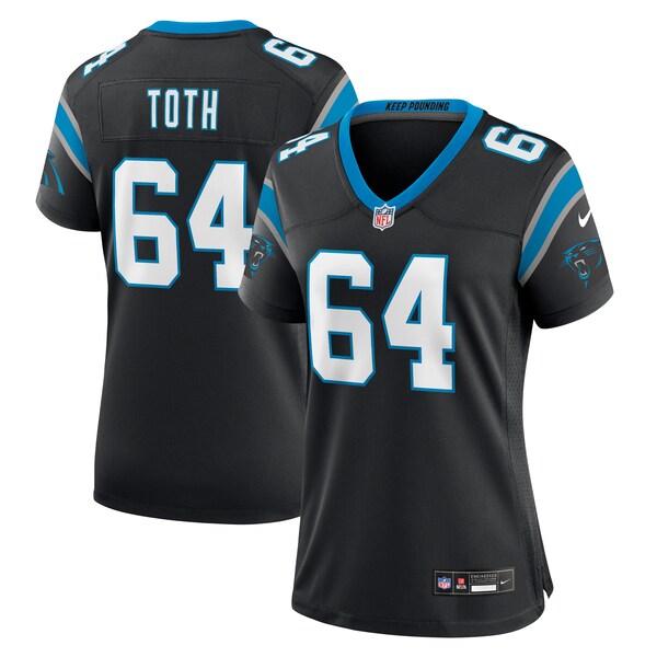 Brett Toth Carolina Panthers Nike Women's  Game Jersey -  Black
