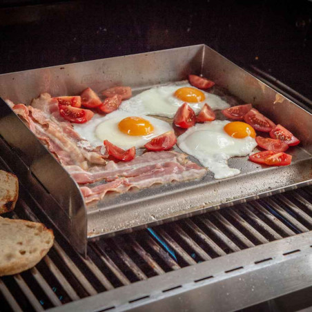 Plancha universelle en inox L 32 x P 28 cm - Grillfürst