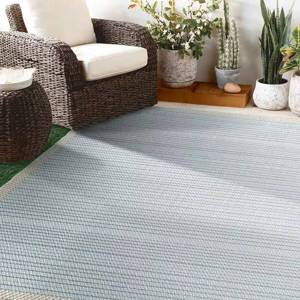 Korhani Home Landon Antimicrobial Outdoor Rug, 6.5-ft x 7.8-ft
