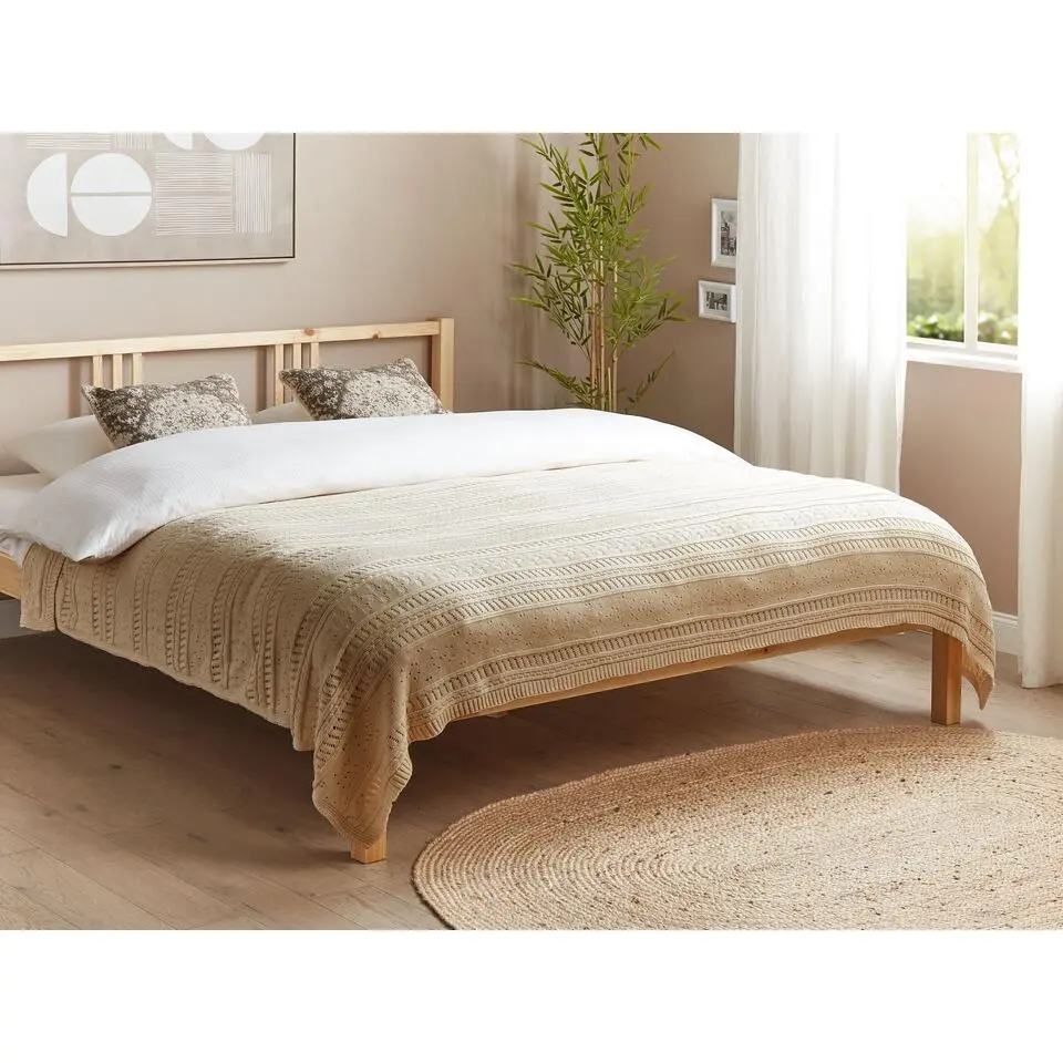 DAULET - Bedsprei - Beige - 150 x 200 cm - Katoen