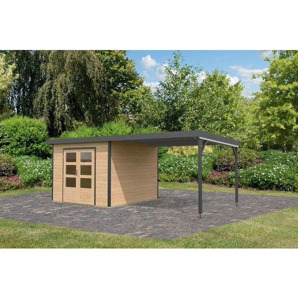 Gartenhaus »Haby A«, Außenmaß (BxHxT): 574 x 218, 5 x 271 cm, /anthrazit