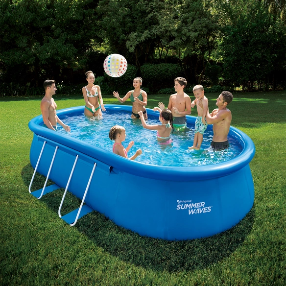 Pool »Quick Set«, blau, BxHxL: 305 x 107 x 549 cm