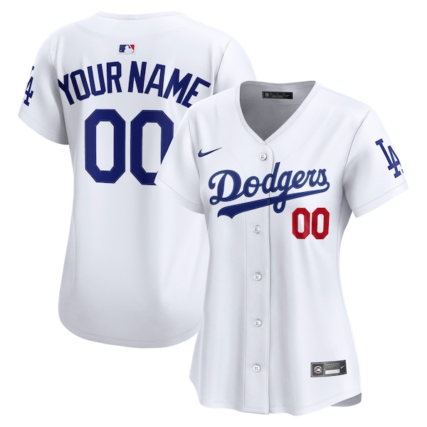 Los Angeles Dodgers Nike Women's Home Limited Custom Jersey - White