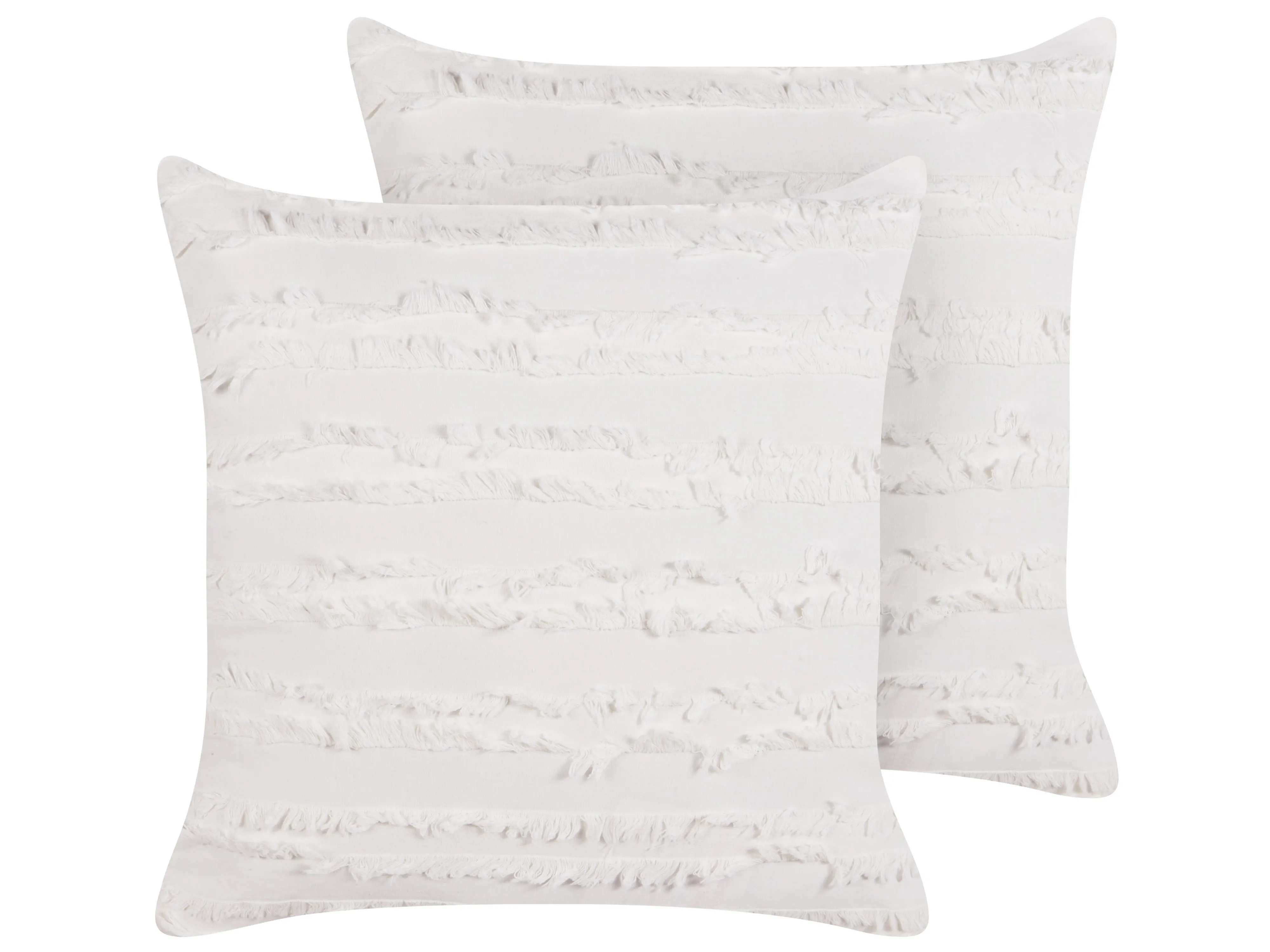 Throw Cushion MAKNEH Cotton 45 x 45 cm White Solid
