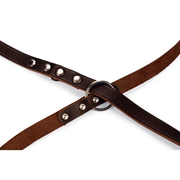 Hundeleine »Rondo«, BxL: 4,5 x 28 cm, braun, Leder
