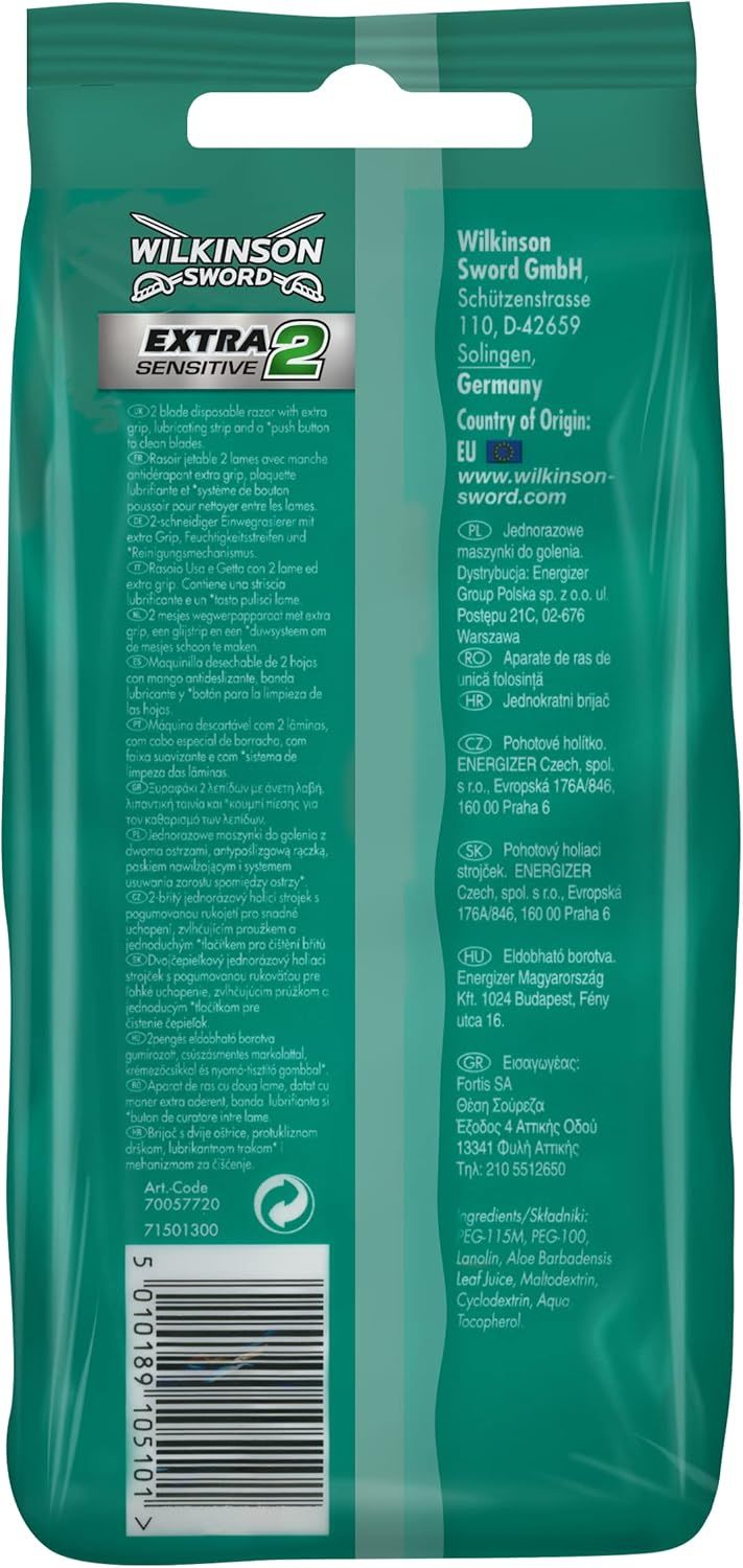 Wilkinson Sword Wilkinson Sword Extra 2 Sensitive Disposable Razors - 10 Pack