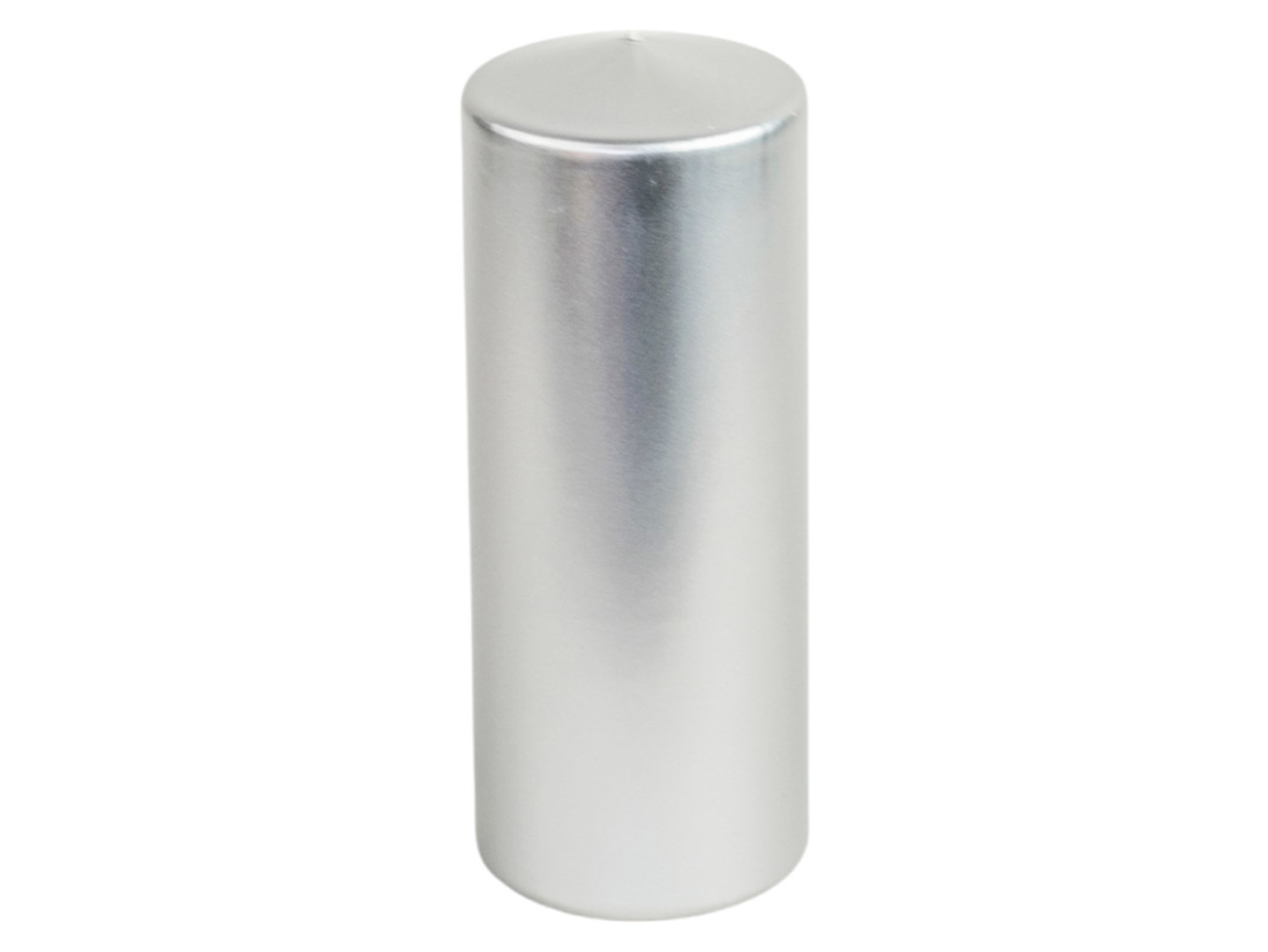 Świeca pieńkowa Metalik 9 cm srebrna