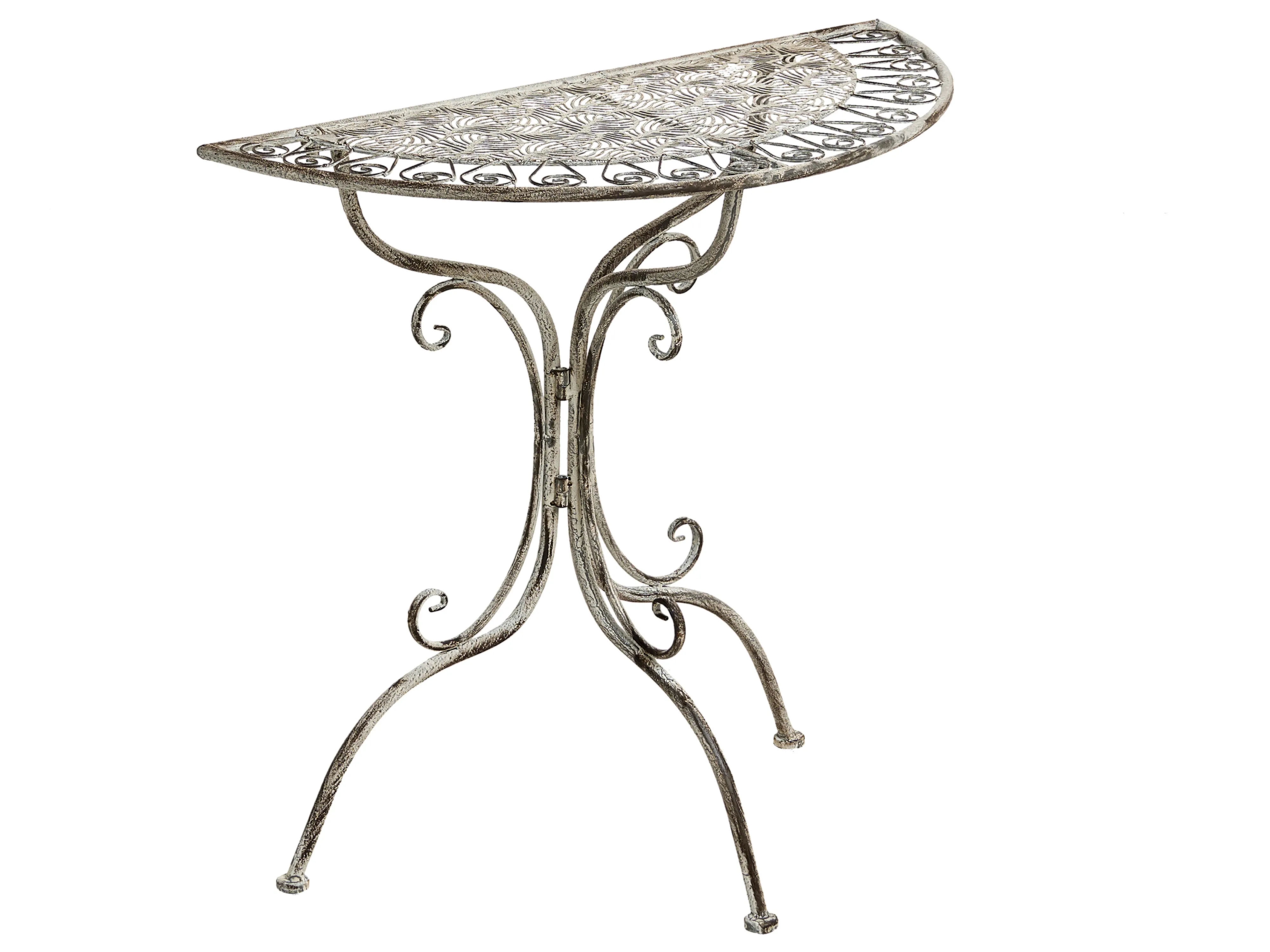 Bistro Set Folding NURRA Metal Grey