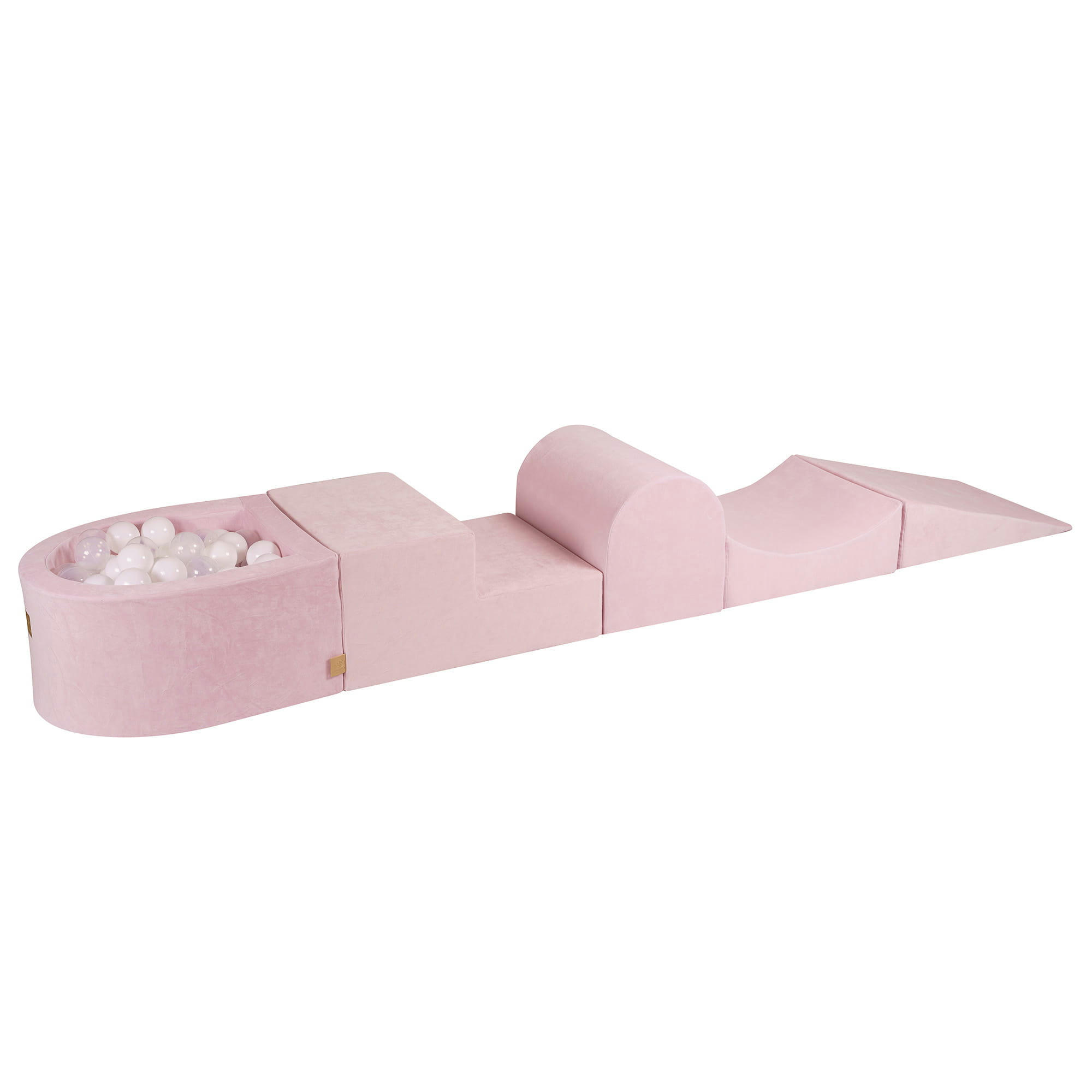 - Aire de jeu mousse avec piscine à balles Blanc/Transparent W45cm