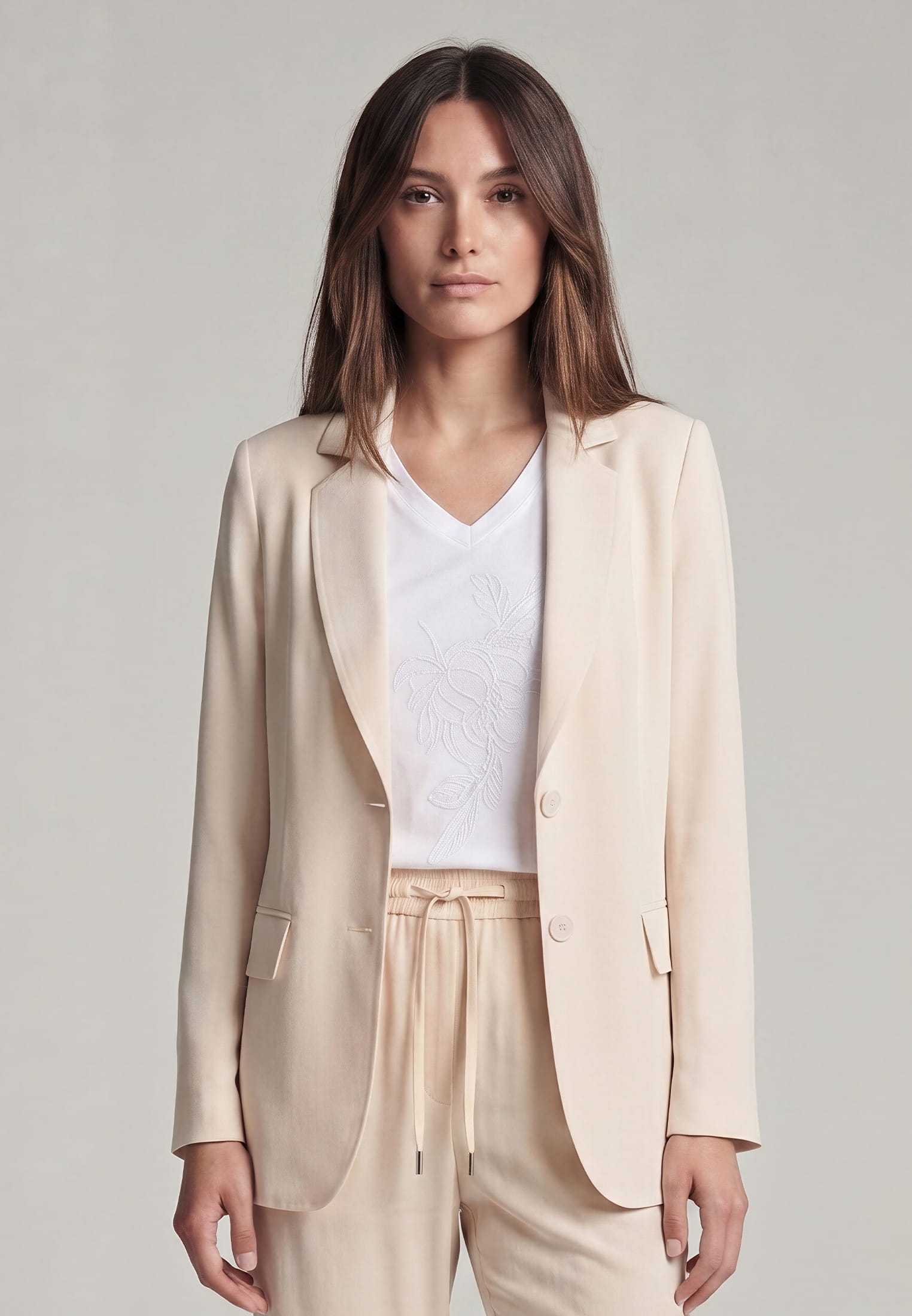 Blazer aus Shiny Twill