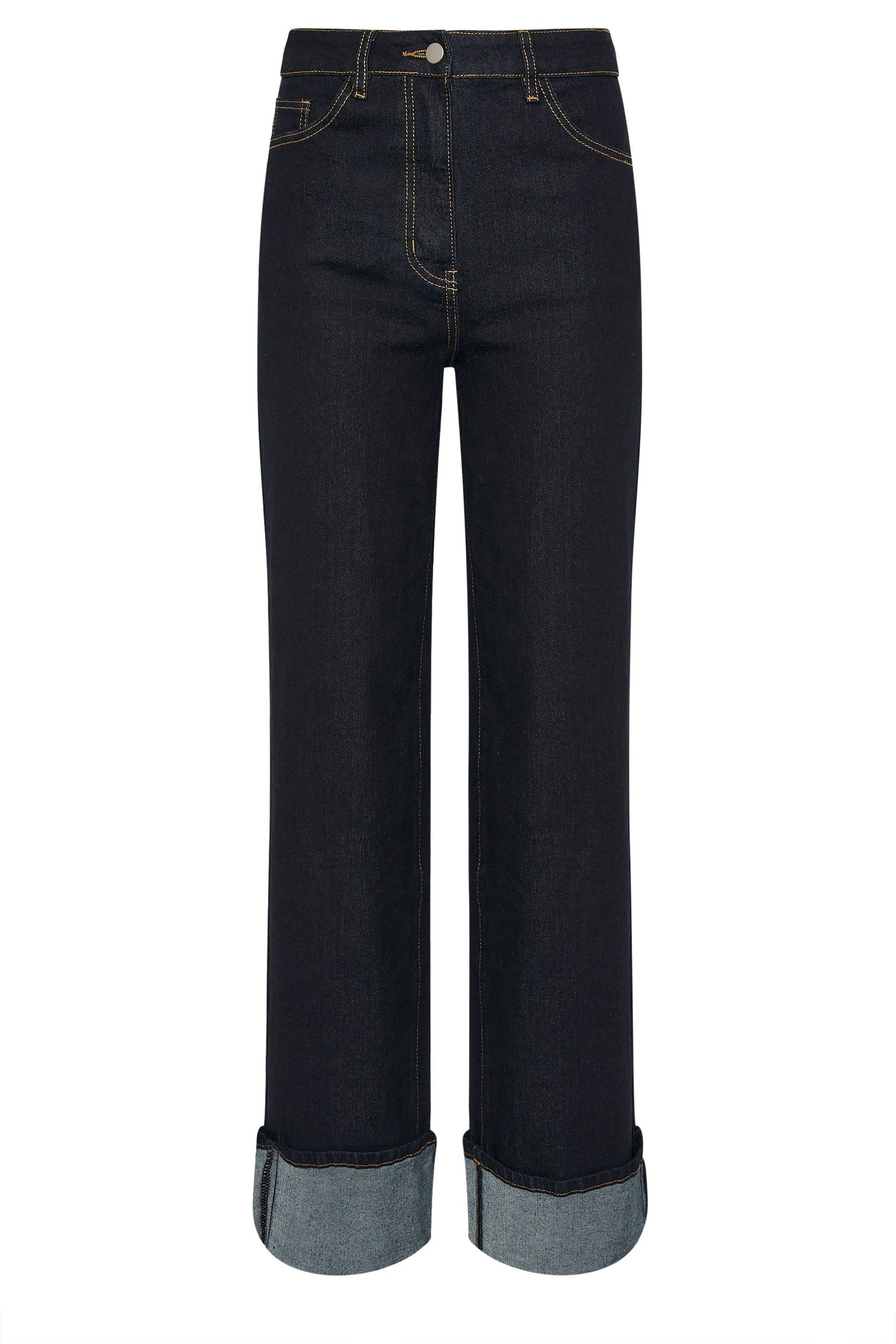 Long Tall Sally Tall Turn Up Wide Leg Jeans
