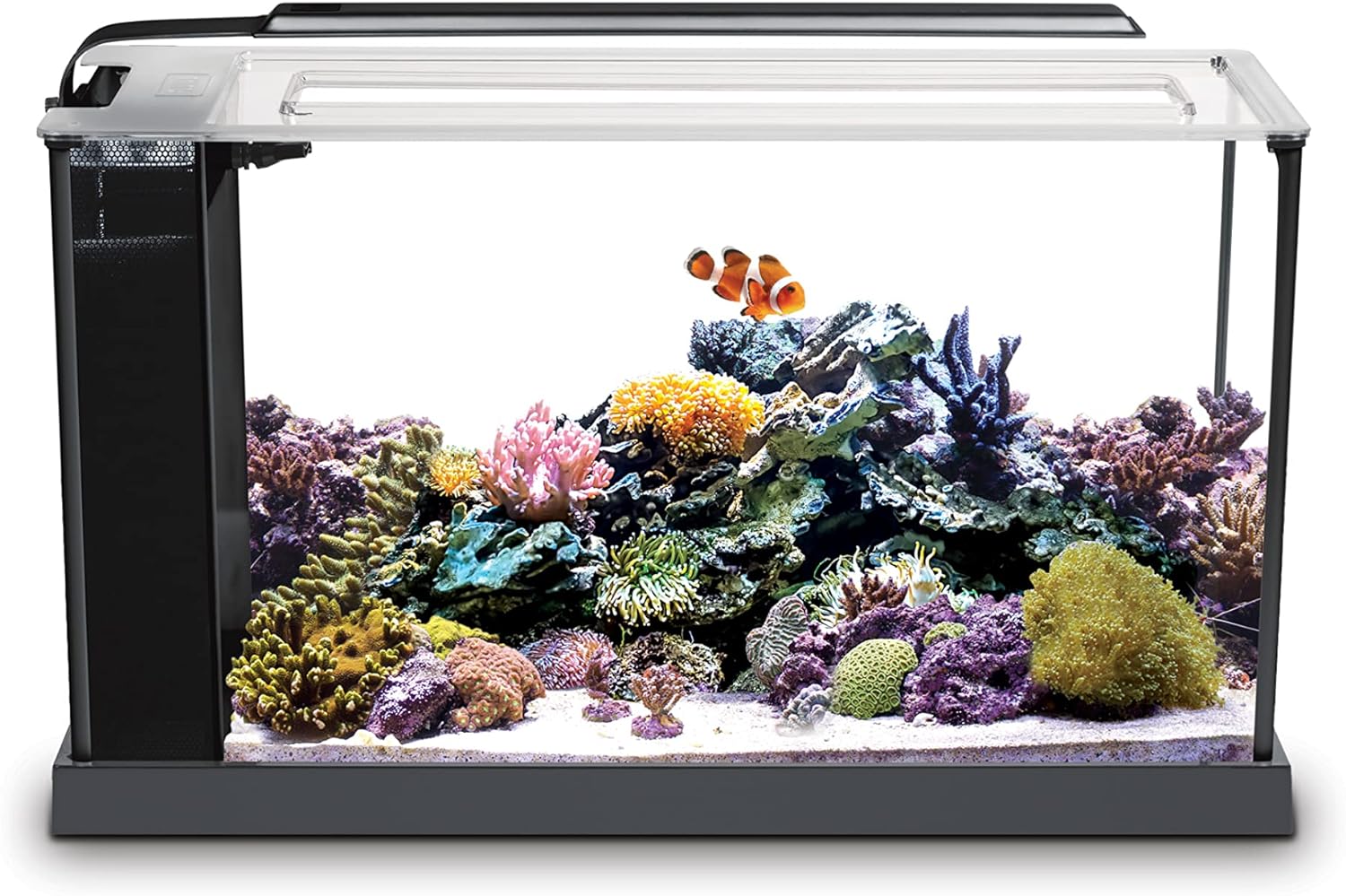 Twelve-piece saltwater aquarium set, black, 13.5 gallons(5 Gal.)