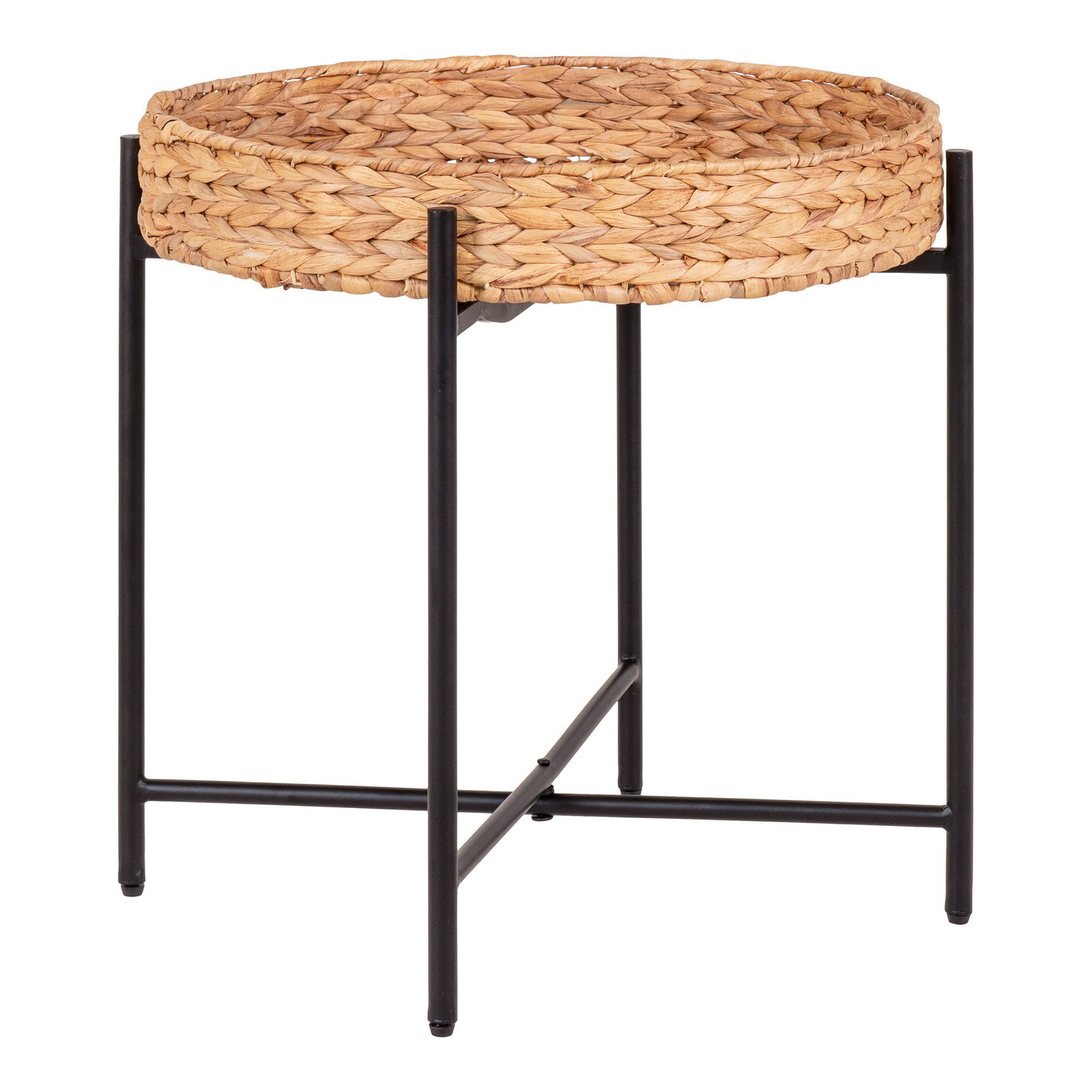 STOLIK POMOCNICZY Naro 50 x 48,5 cm z hiacyntu wodnego