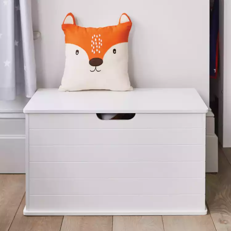 Great Little Trading Company Classic Small Toy Box - White