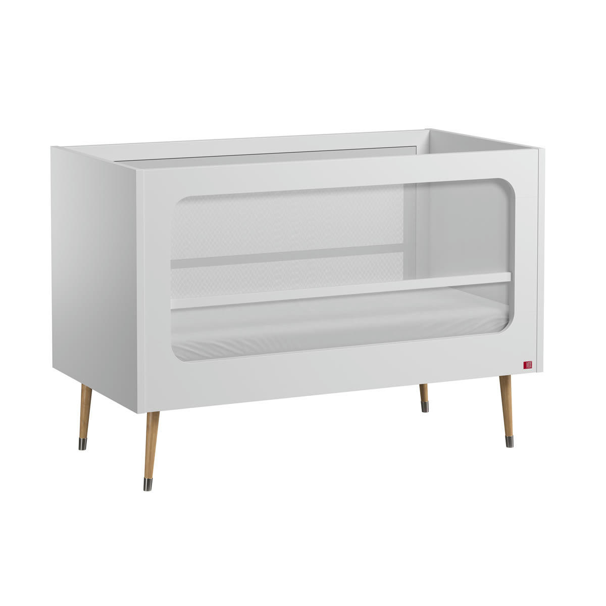 DUO - BOSQUE - Lit bébé 60x120 commode à langer blanc