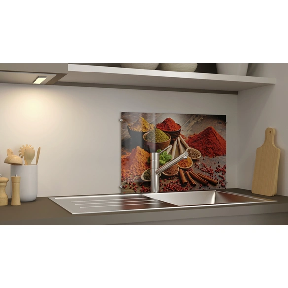 Glasboard »Oriental Spice«, mehrfarbig, Glas