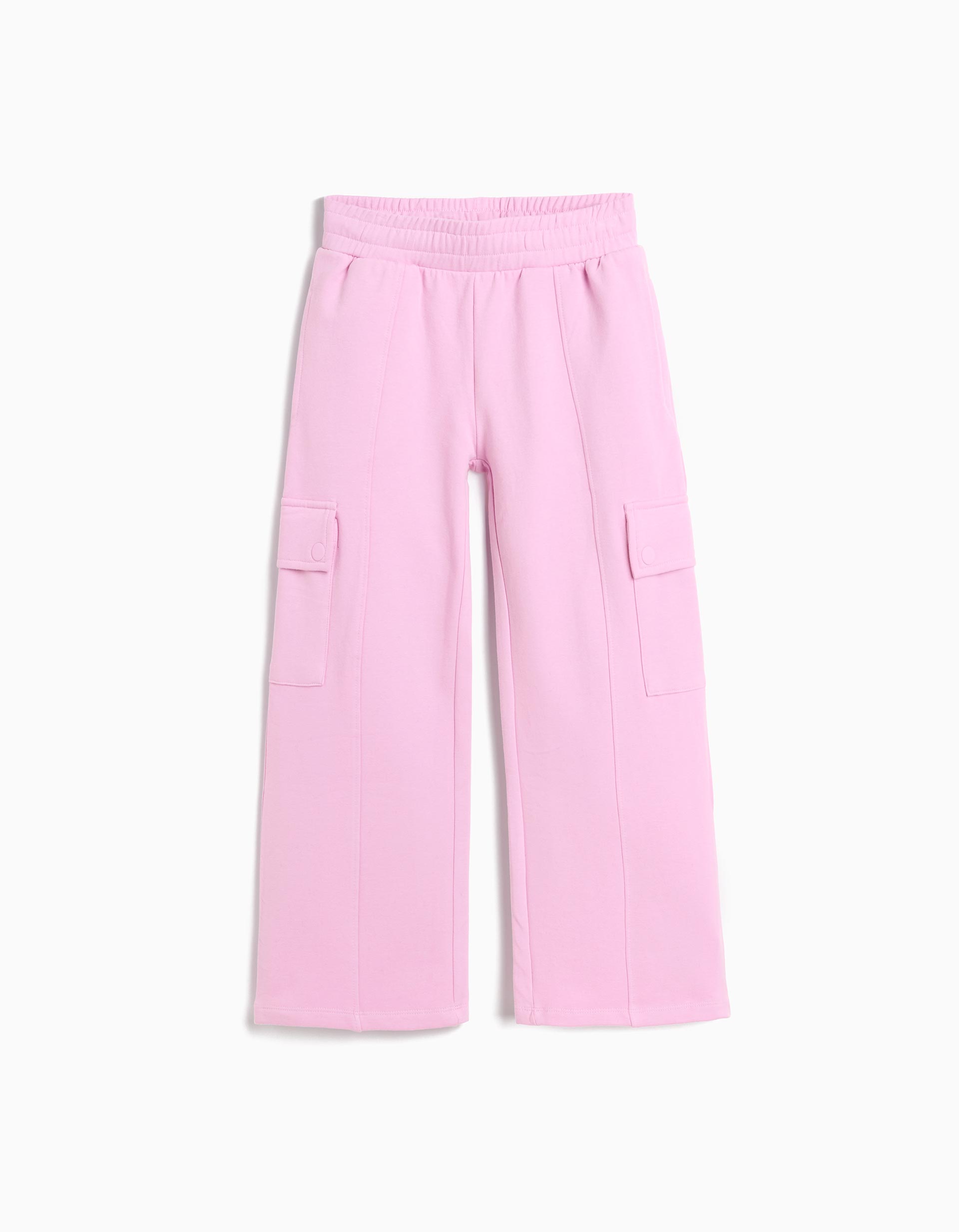 Calças Cargo, Menina, Rosa Claro