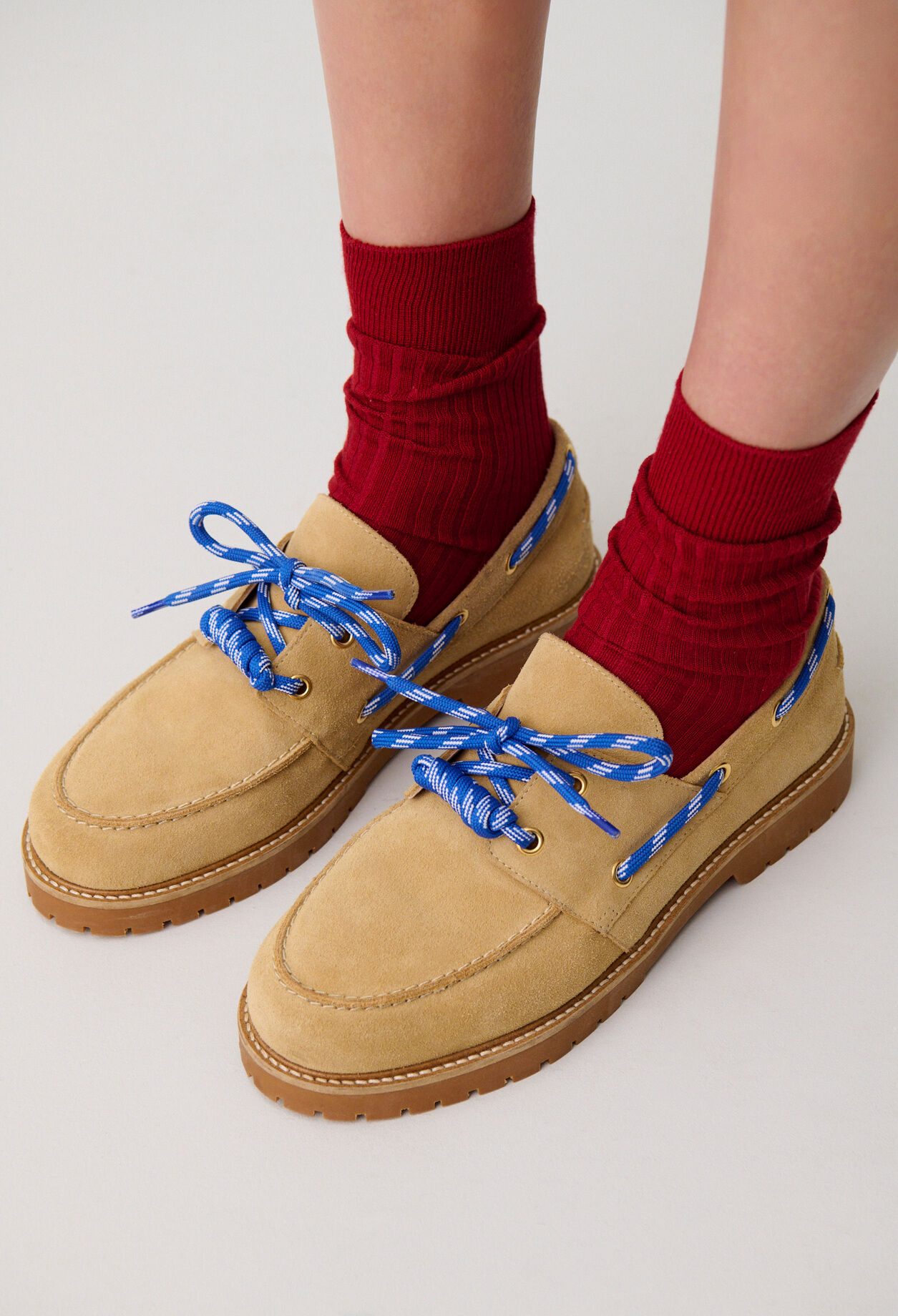 Chaussures belem bateau cuir suédé