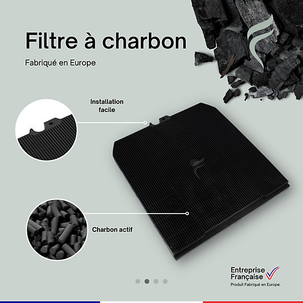 Filtre à Charbon Hotte Falmec - 114164, Type 3, 103050107 -235 x 210 x 15 mm