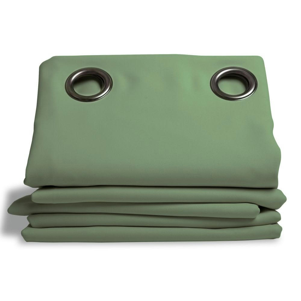 - Rideau occultant vert 140 x 260