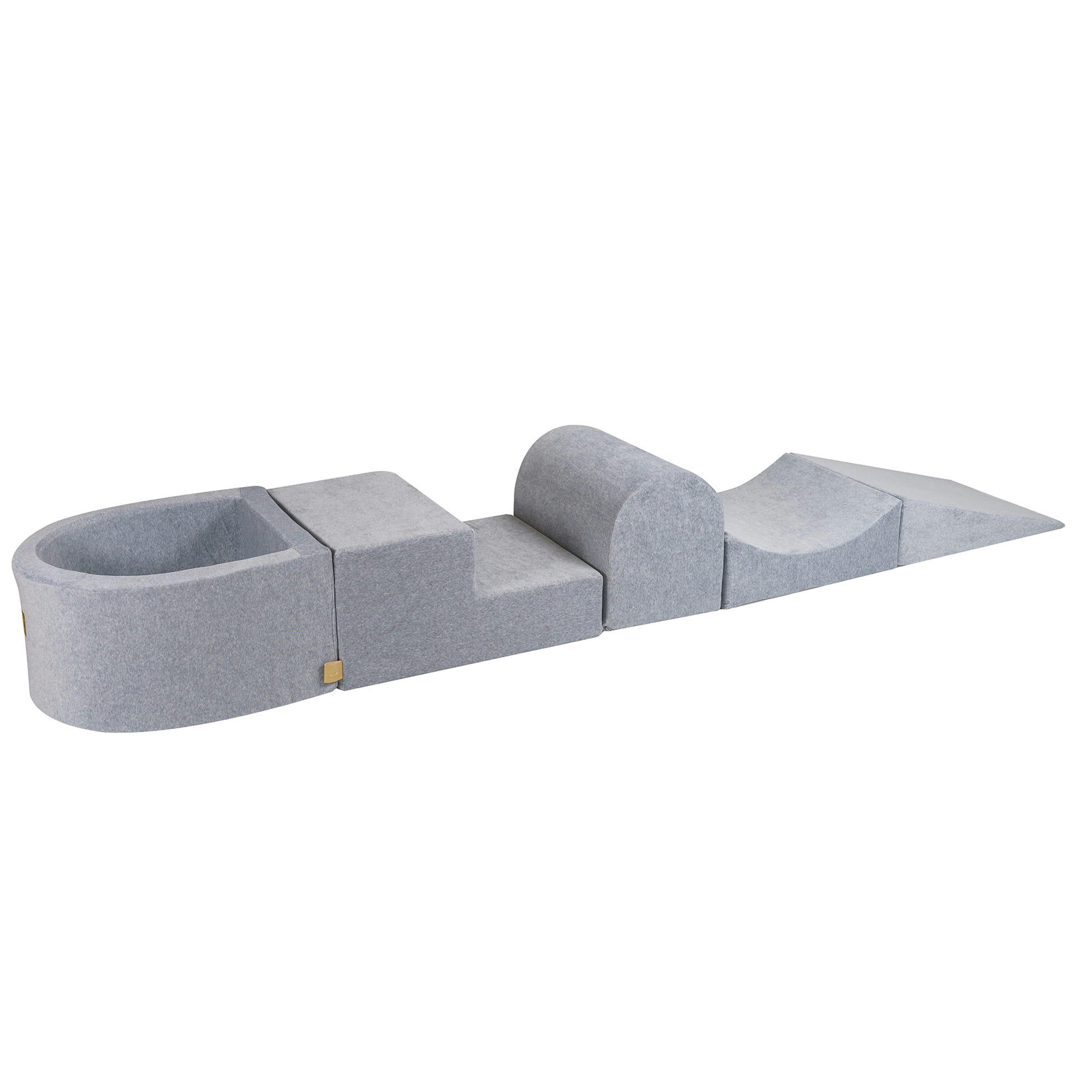 - Set de mousse avec piscine, gris clair, sans balles