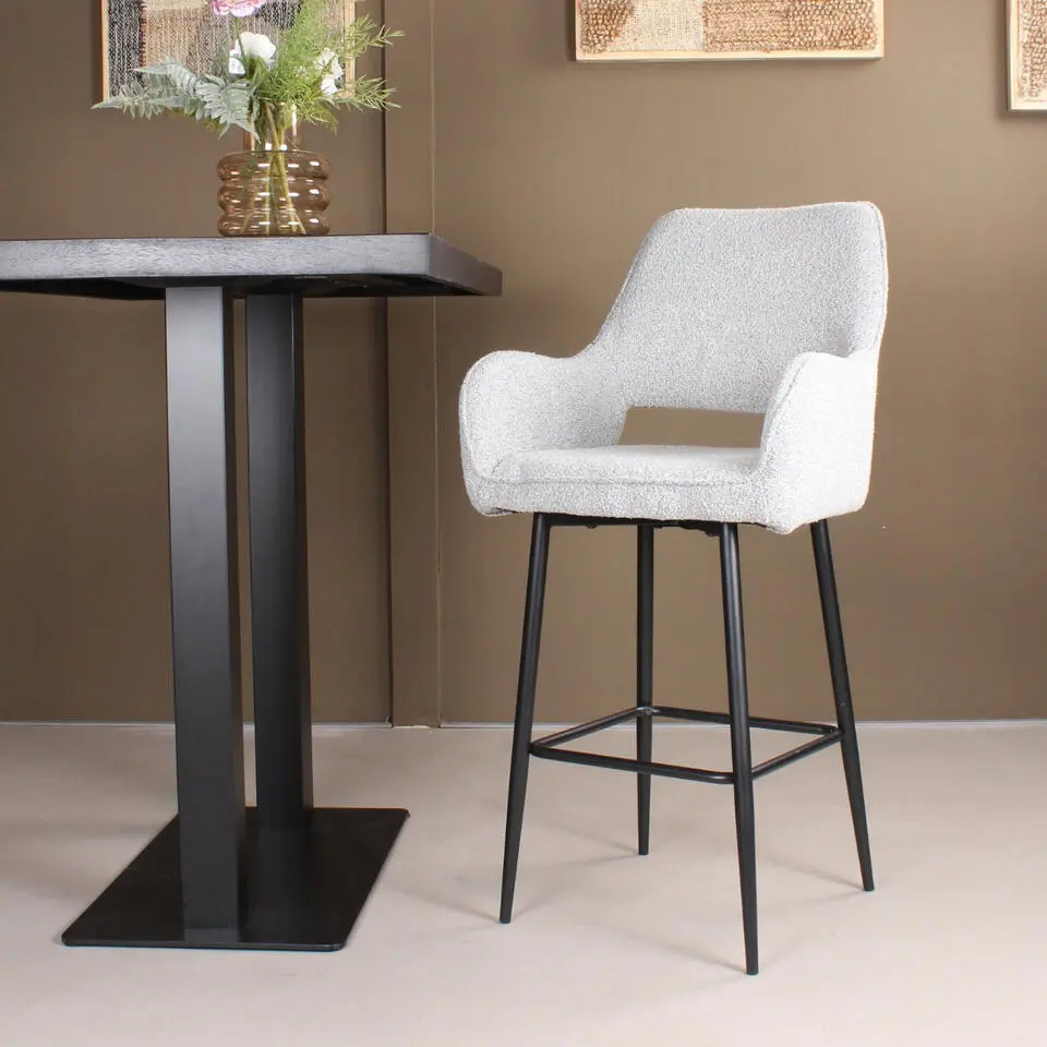 DS4U - Lenon barkruk boucle 2.0 - 65 cm - grijs