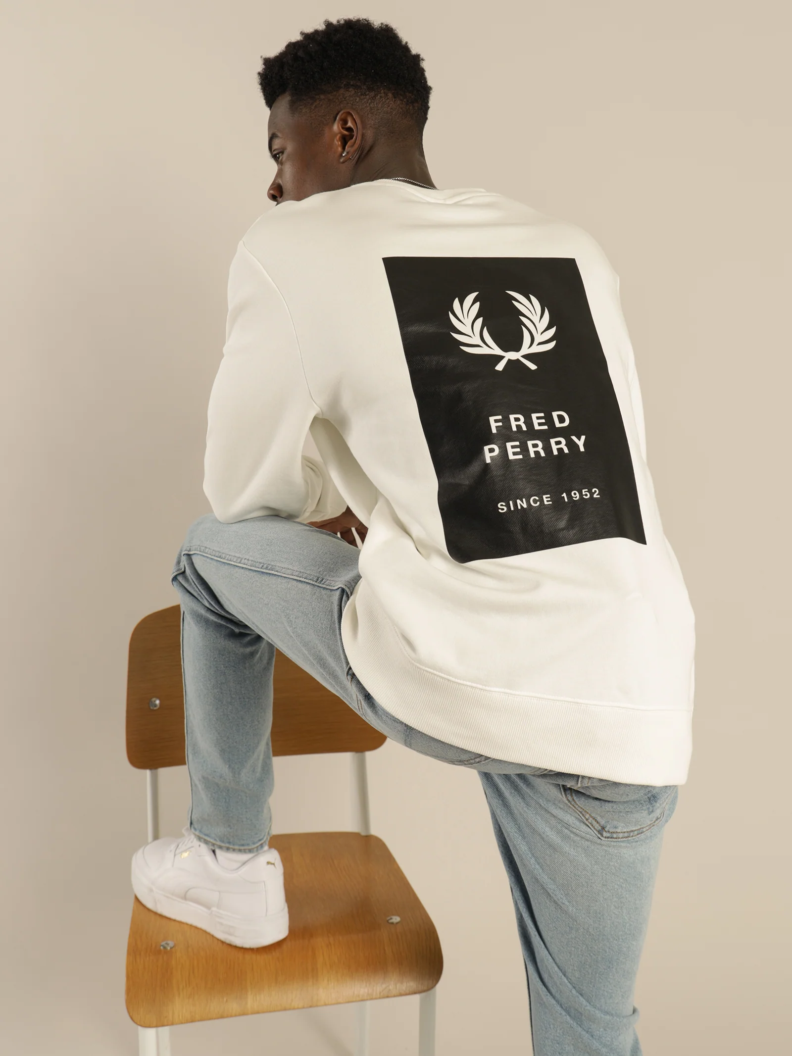 Printed Patch Sweatshirt
