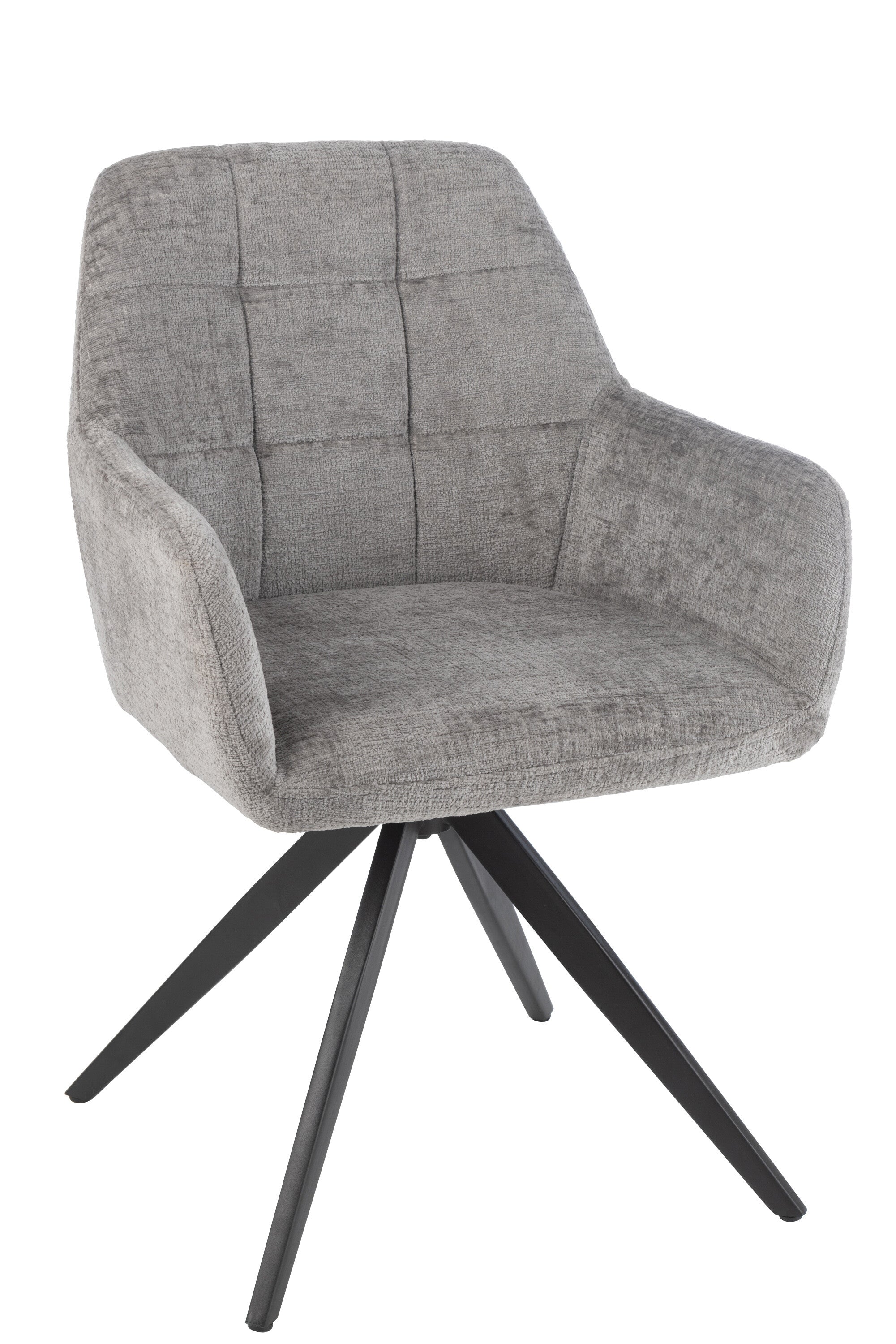 J-Line stoel Louna - ijzer/acryl - grijs