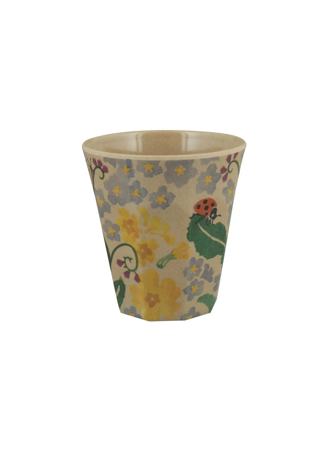 Forget Me Not & Primrose Rice Husk Beaker
