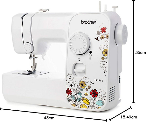 Machine à Coudre électrique pour Débutants, Portable, 17 Points différents, Couture automatique, points utiles, Multifonction