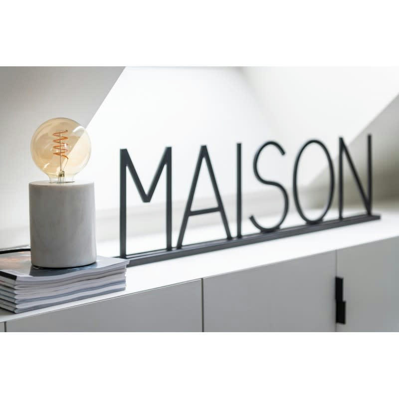 MAISON - Maison métal noir 81,5x22cm