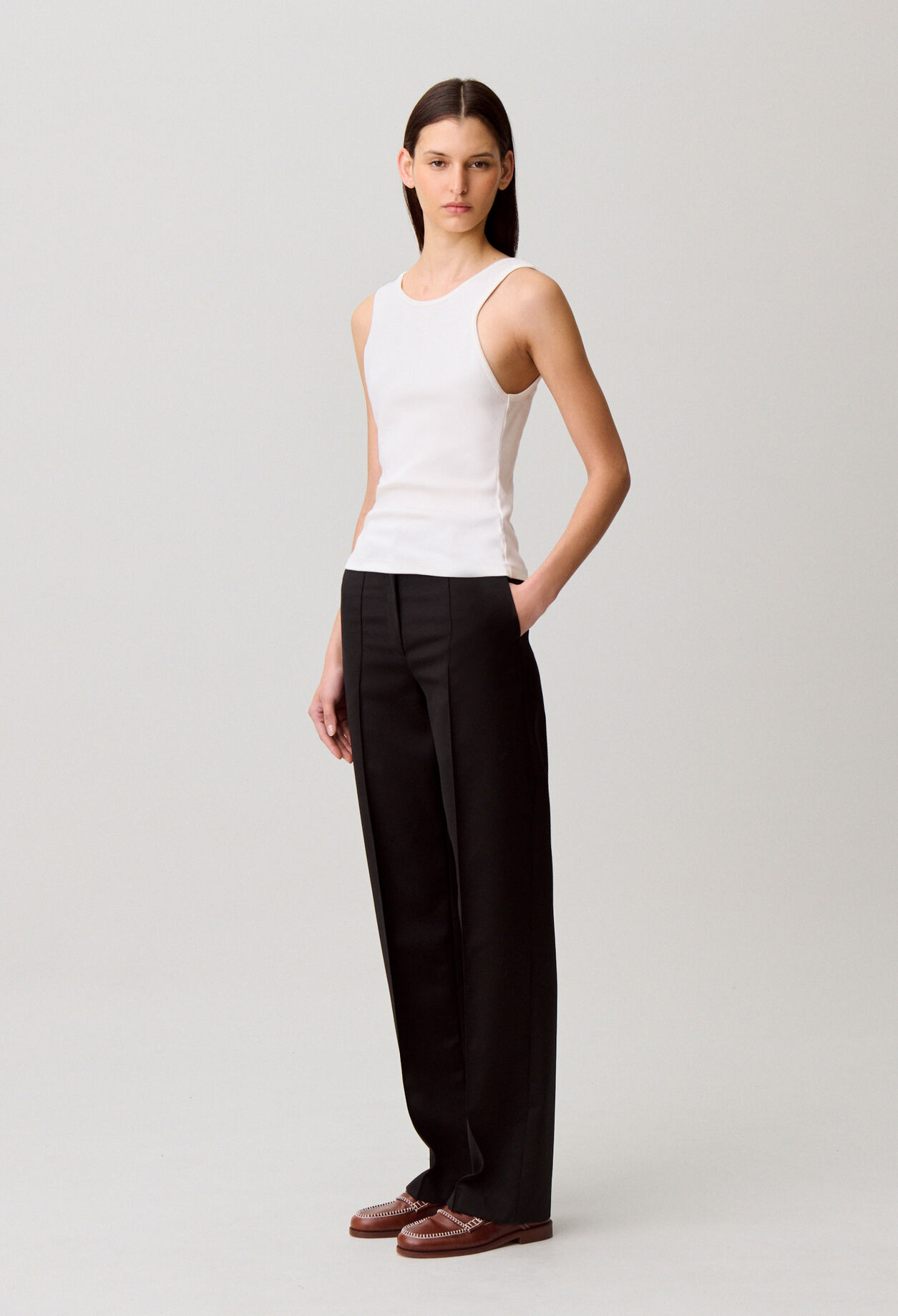 Débardeur broderie CP coton bio