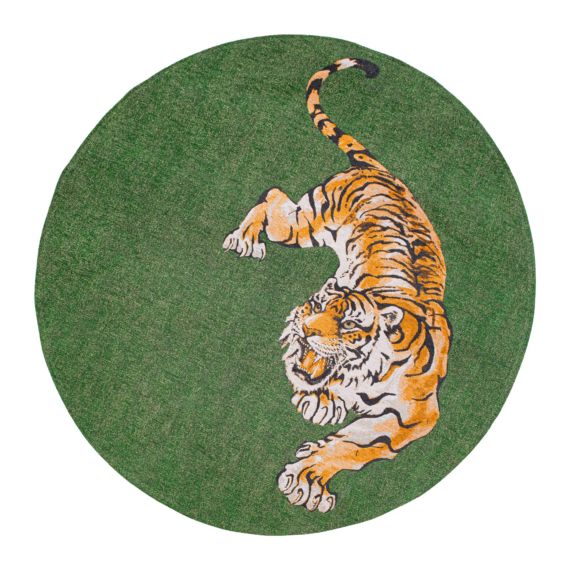 Louis de Poortere Pop Vloerkleed Ø 240 cm - Green On Fire