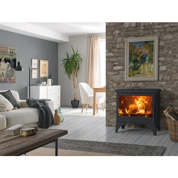 Kaminofen »Boheme«, schwarzmetallic, Stahl, 9,8 kW