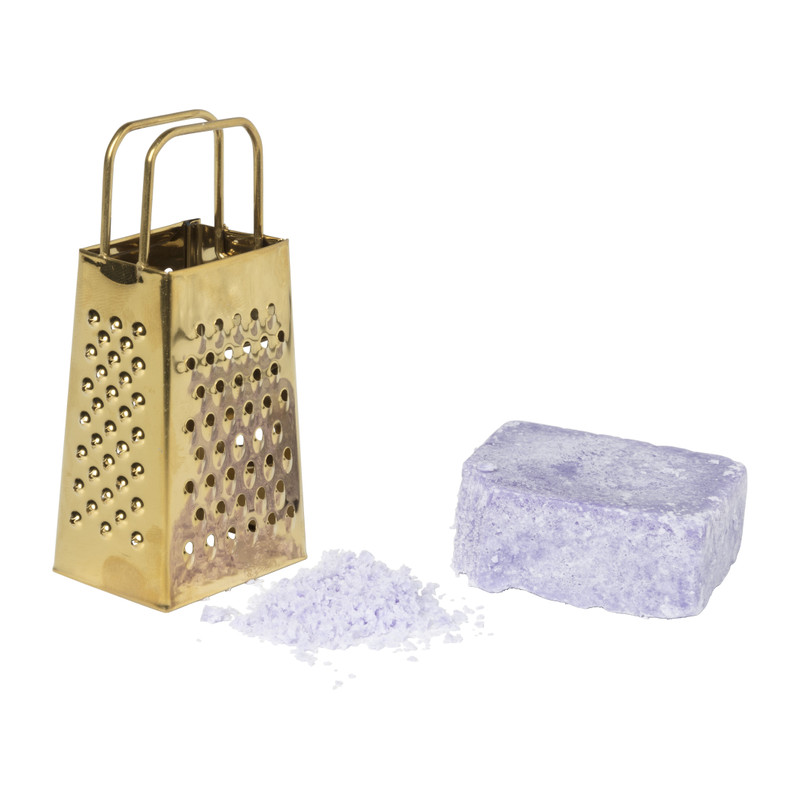 Rasp amberblokje - goudkleurig - 8x3.7x2.7 cm