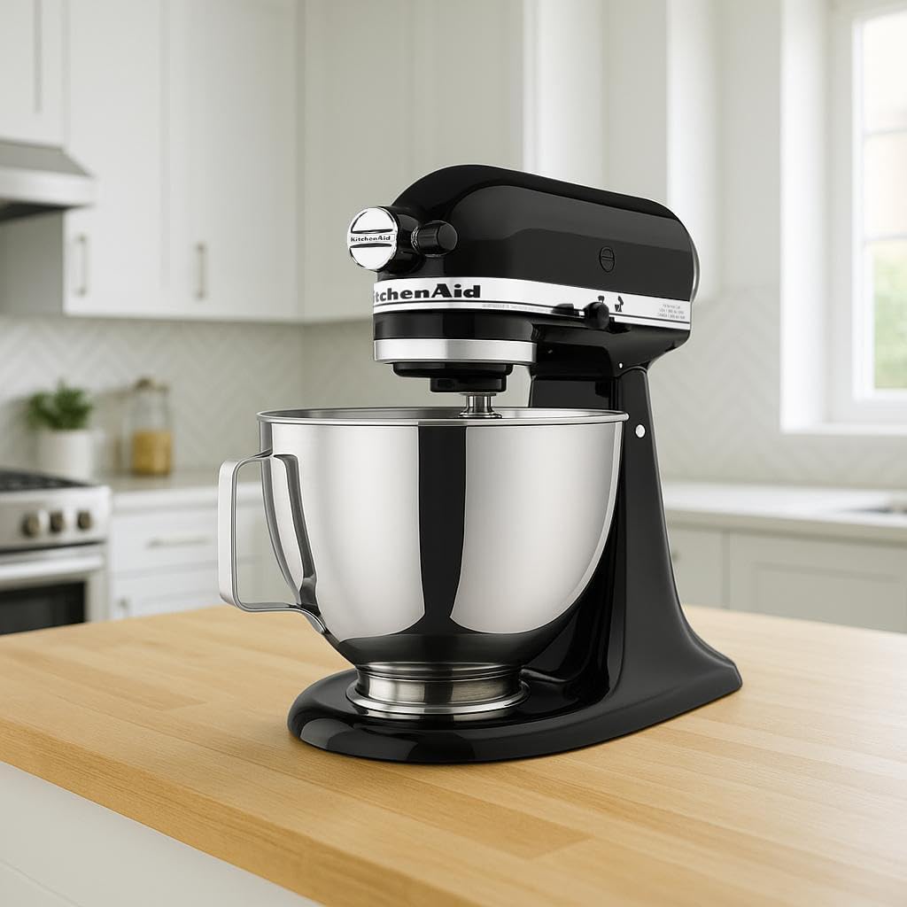 Kitchen Aid Tilt-Head Stand Mixer 4.5 Quart KSM85PBOB, Onyx Black