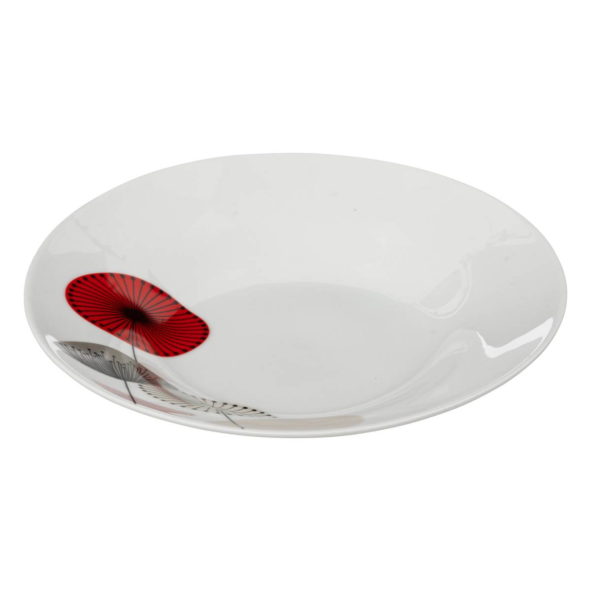Set of 6 soup plates "Osara" D.20.5 cm, White