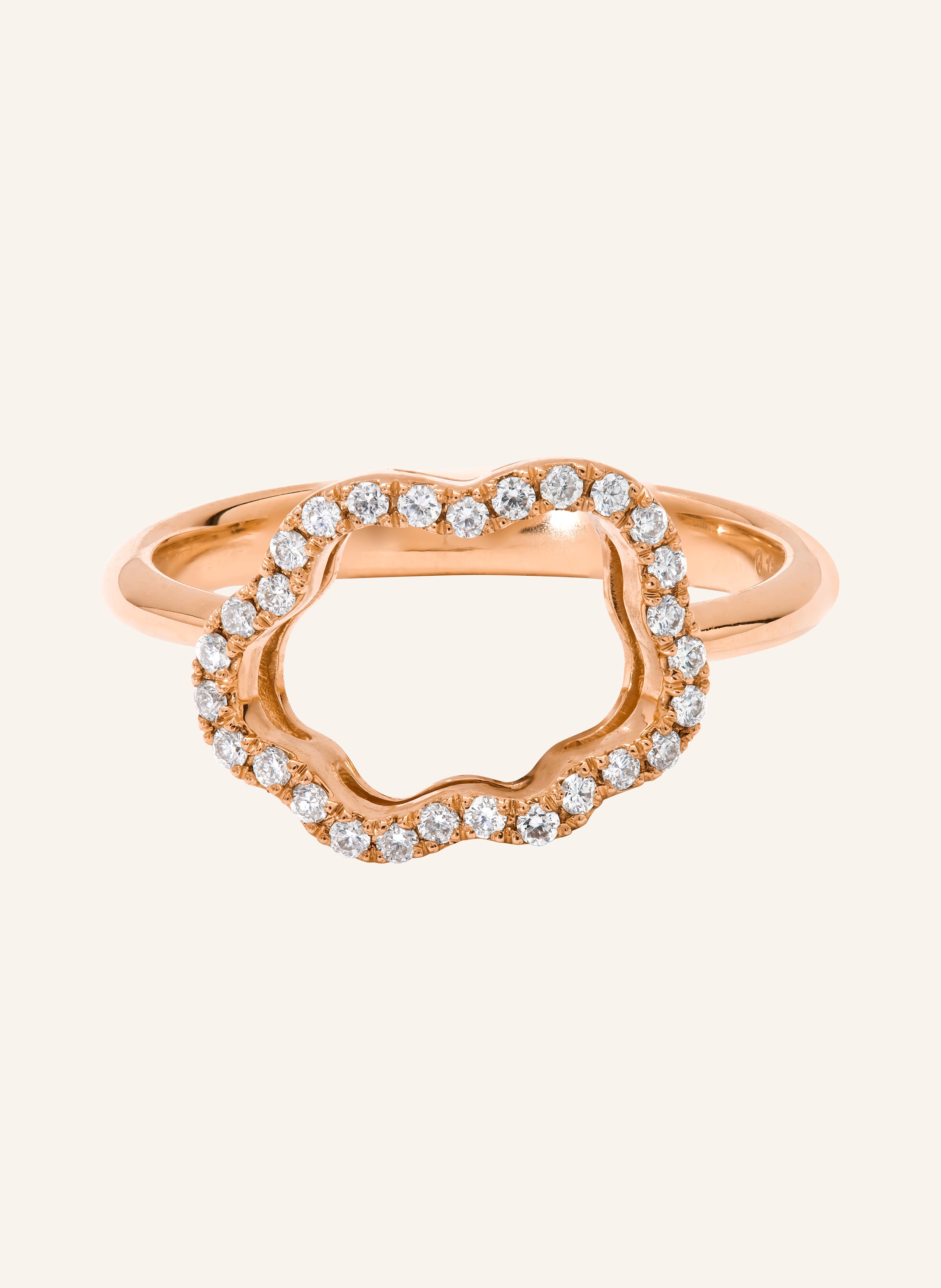 VIERI Ring WOLKE SILHOUETTE BRILLANTEN