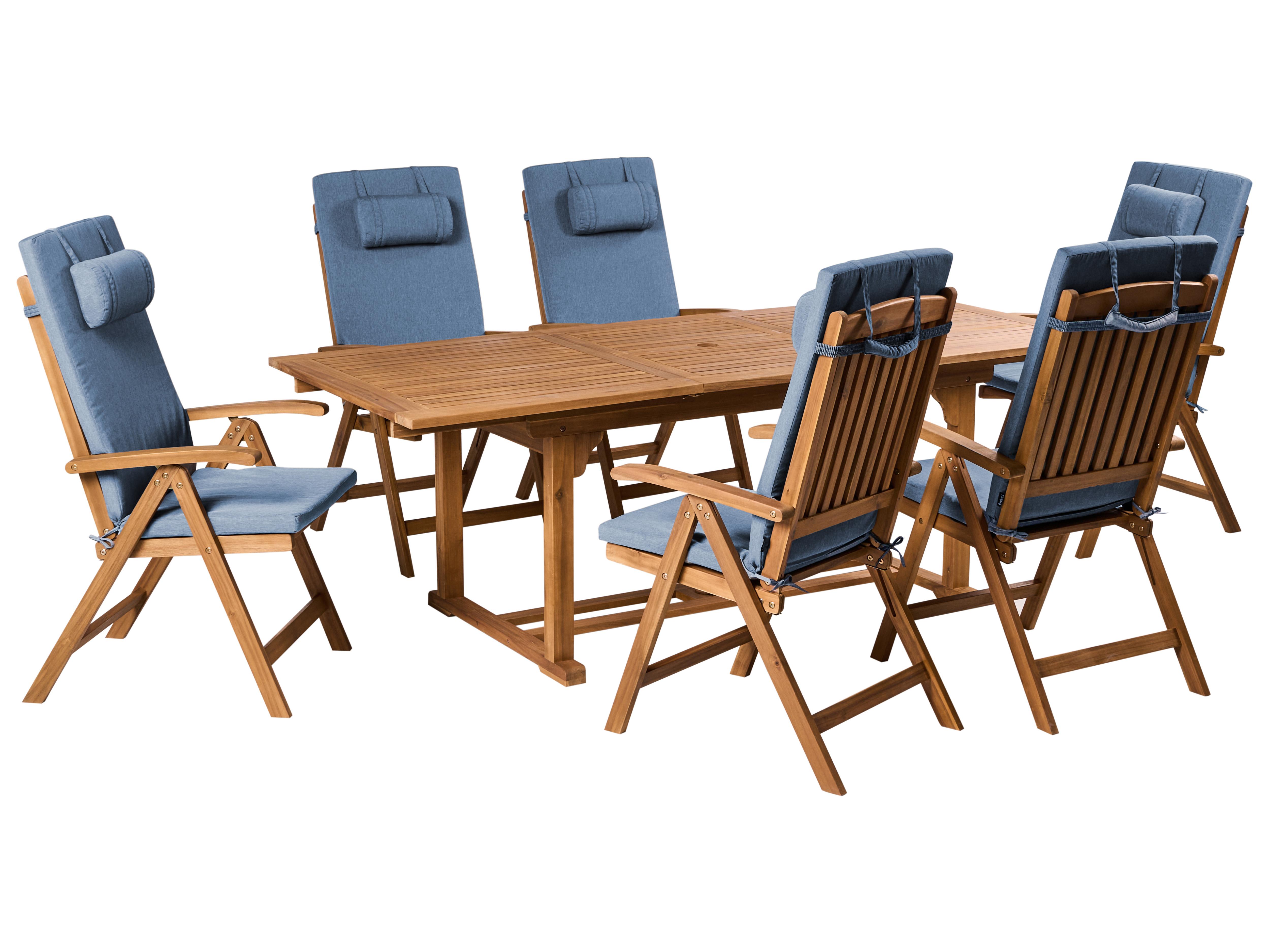 Bistro Set JAVA PREMIUIM Acacia Wood Blue